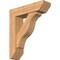 Ekena Millwork Funston Slat Smooth Bracket w/ Offset Brace, Western Red Cedar, 7 1/2"W x 28"D x 32"H BKT0806X28X32FST06SWR - alternate 1